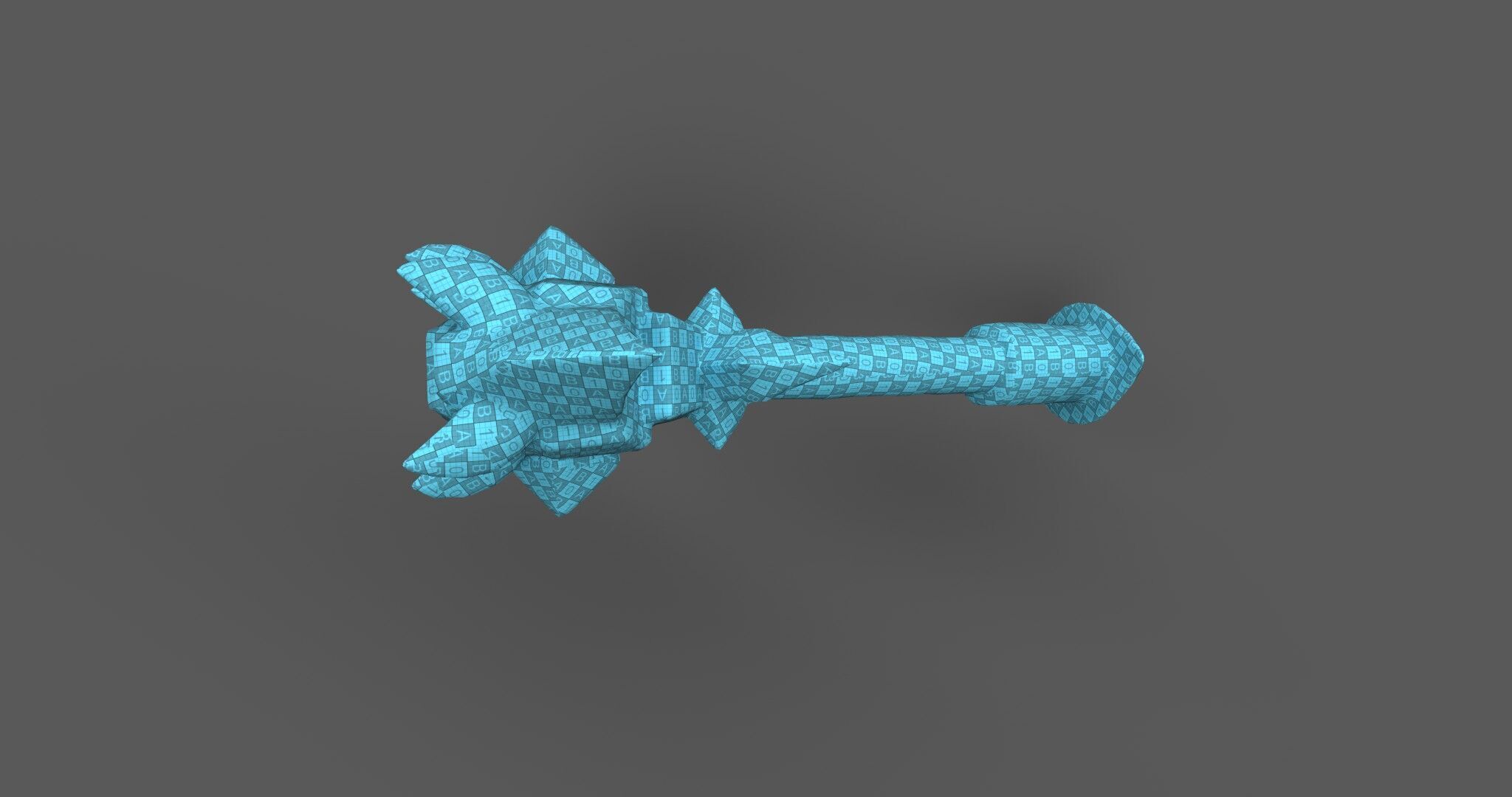 Aetherspike Battleaxe Free low-poly 3D model_16