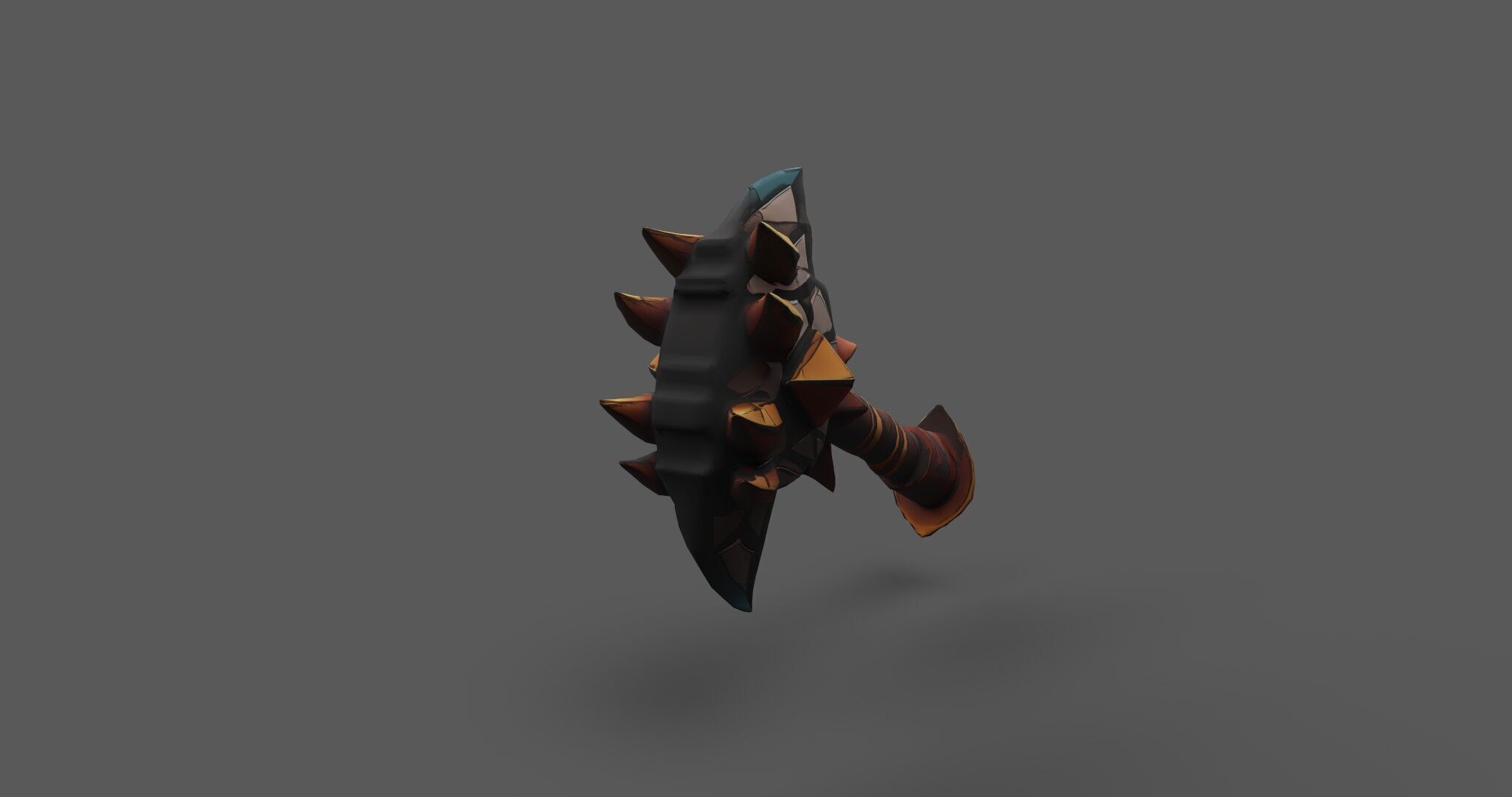 Aetherspike Battleaxe Free low-poly 3D model_26