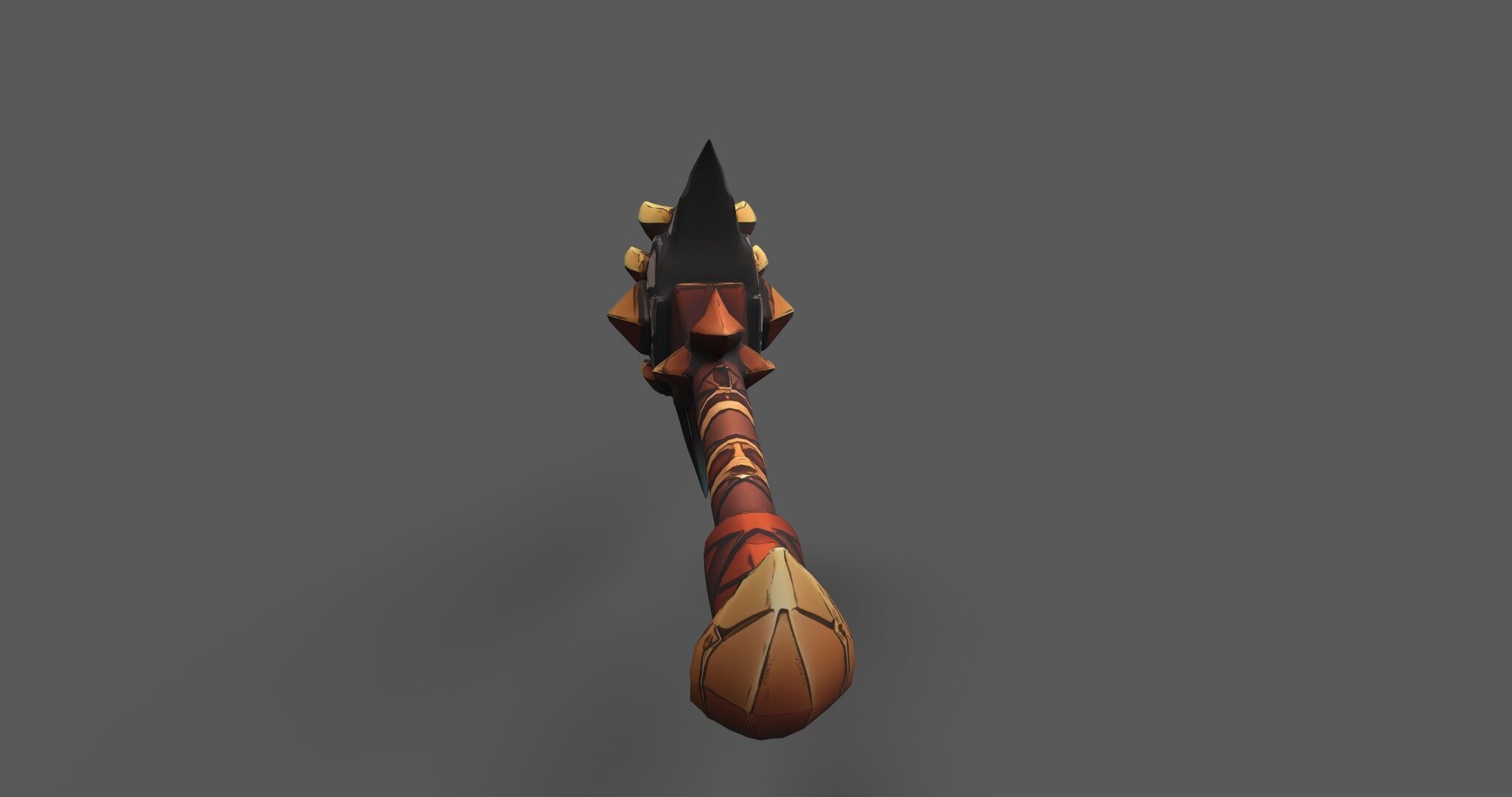 Aetherspike Battleaxe Free low-poly 3D model_1