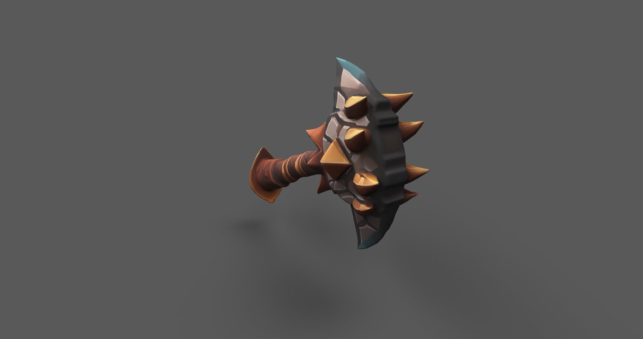 Aetherspike Battleaxe Free low-poly 3D model_21