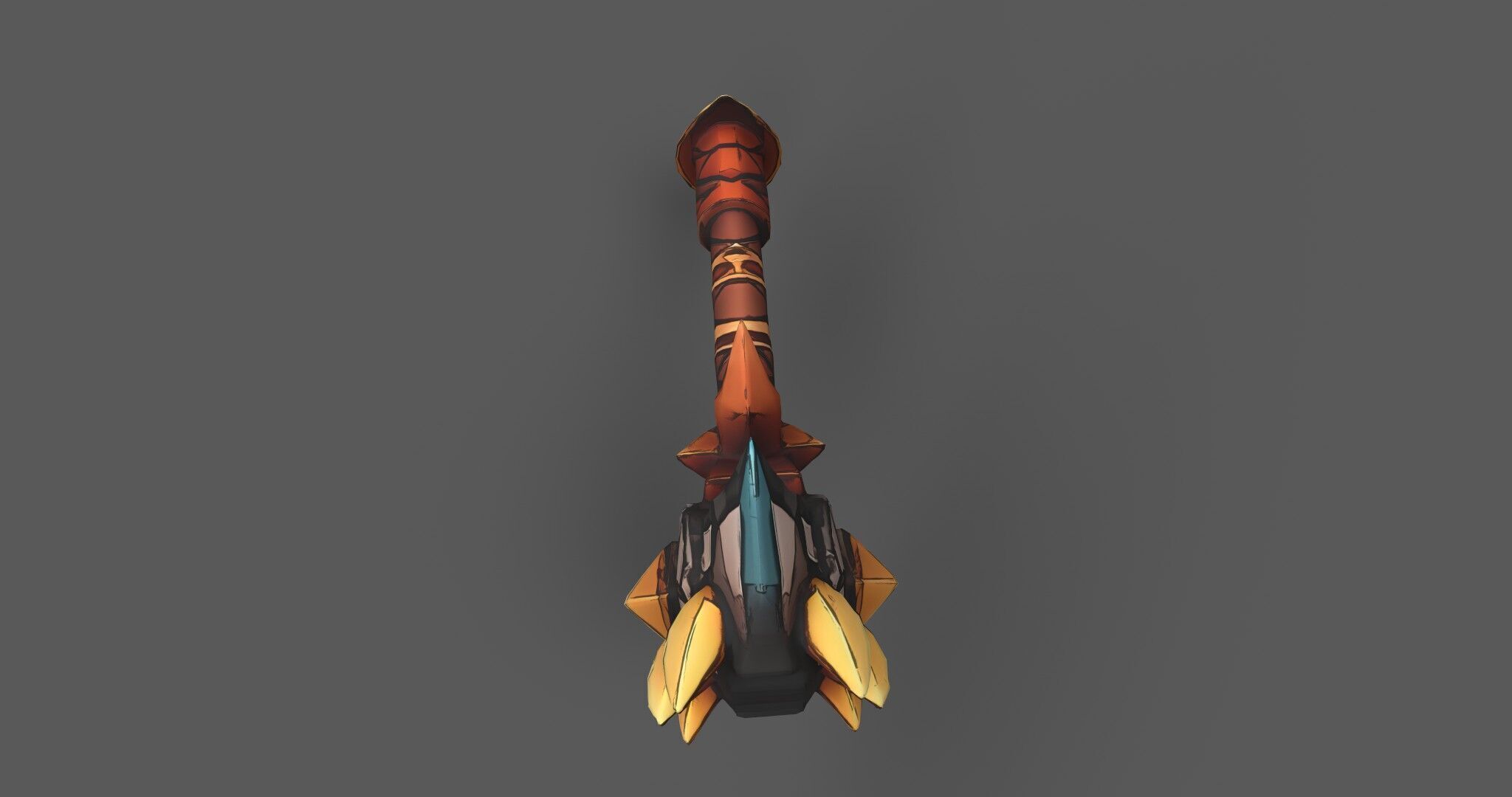 Aetherspike Battleaxe Free low-poly 3D model_12