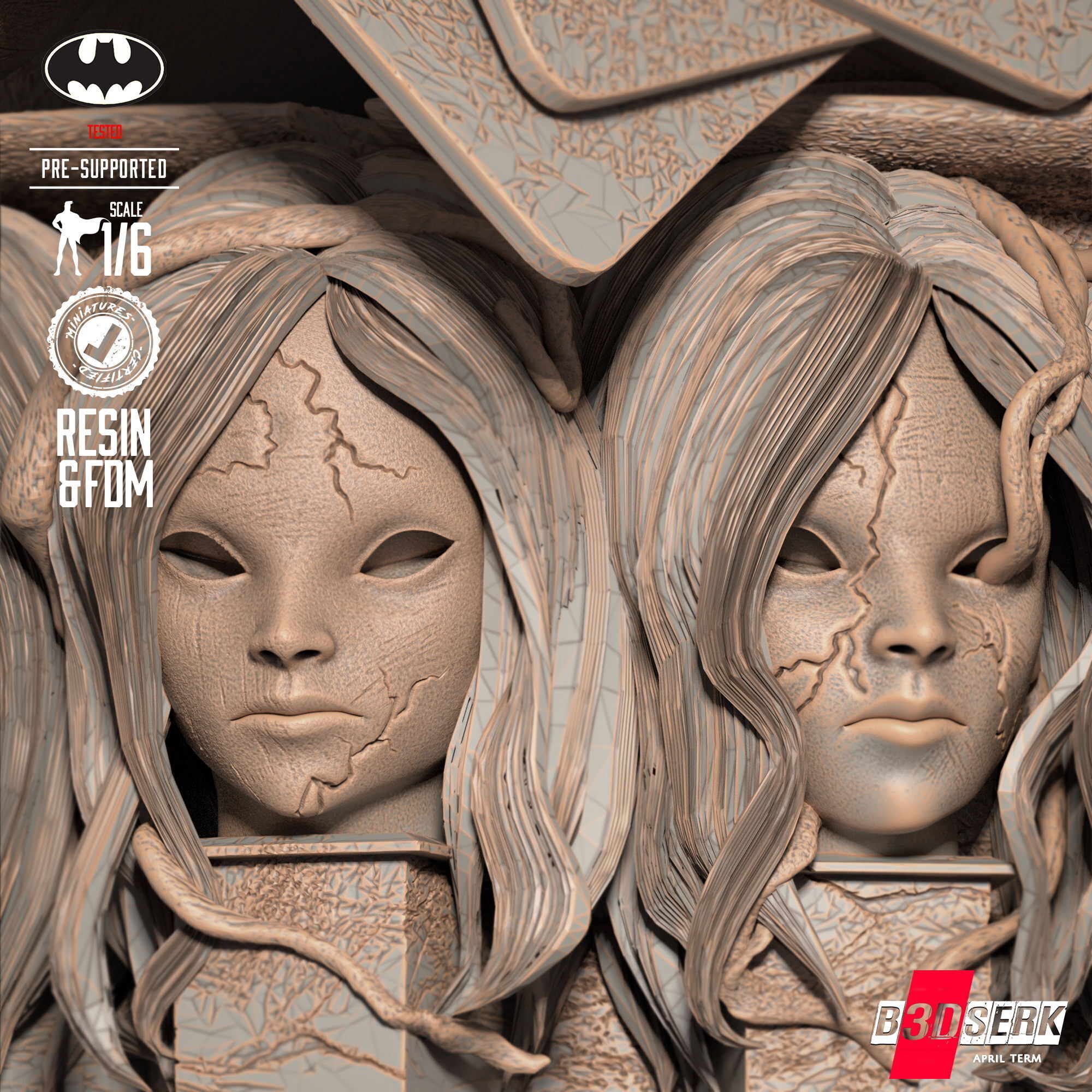 B3DSERK Mad Hatter Sculpture  3D print model_26