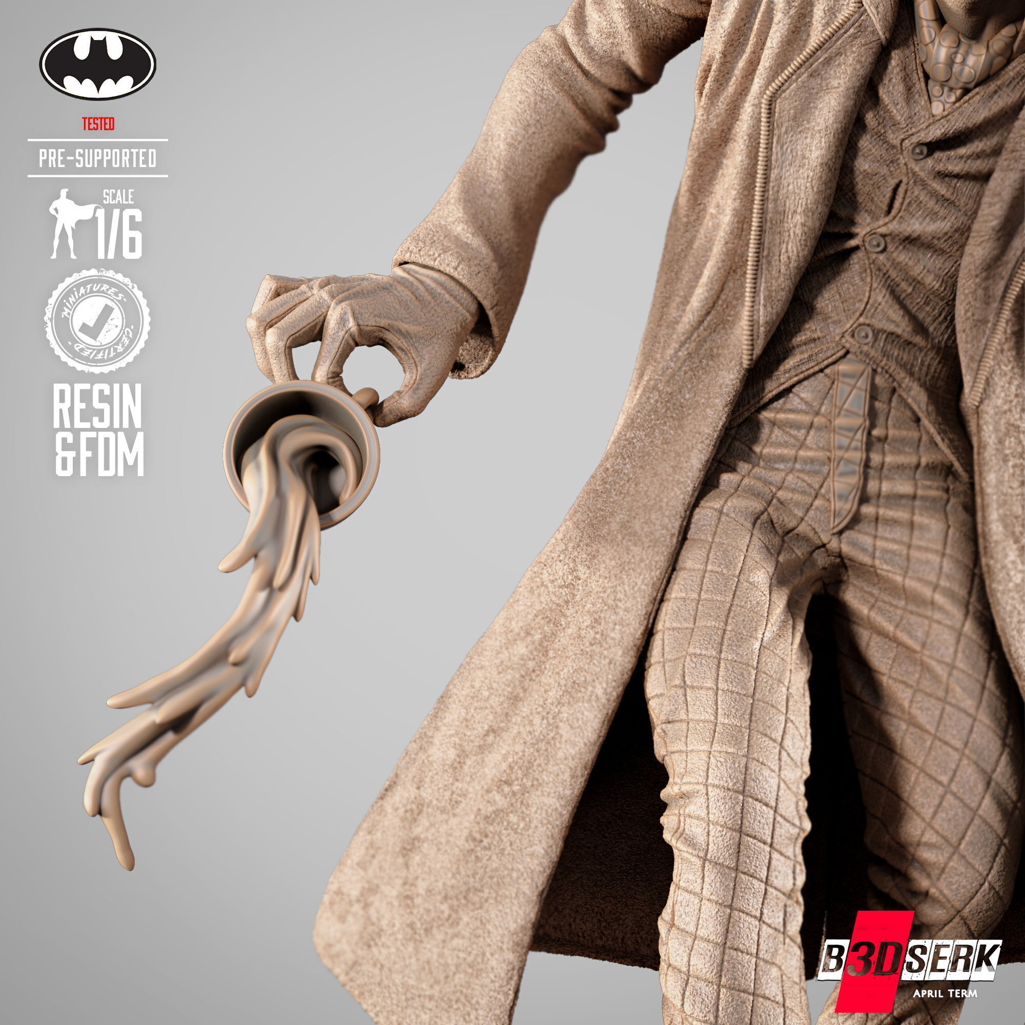 B3DSERK Mad Hatter Sculpture  3D print model_21