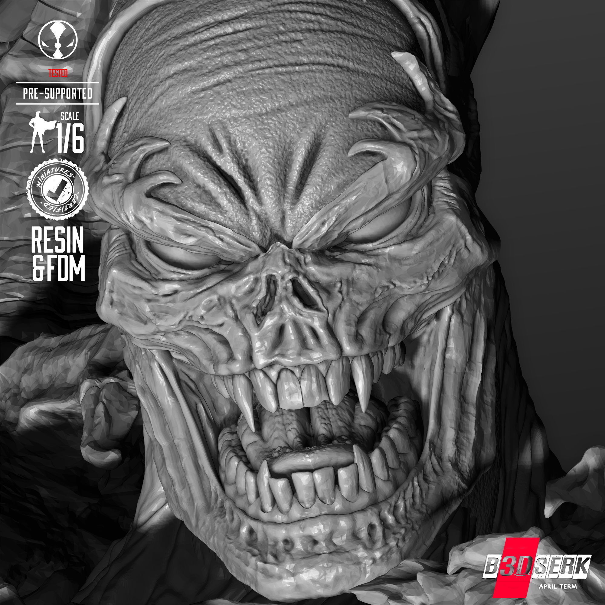 B3DSERK Curse Of Spawn Sculpture 3D print model_47