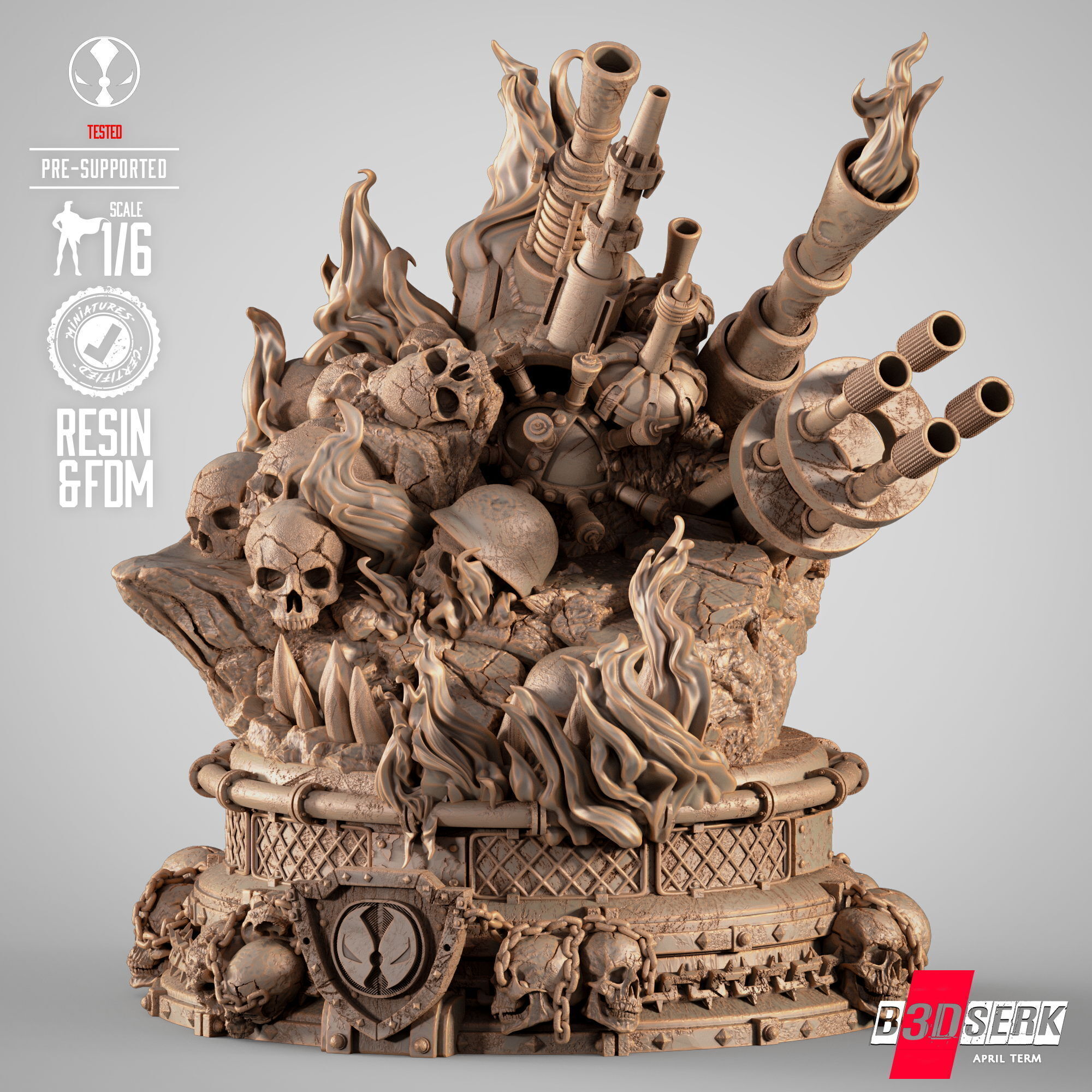 B3DSERK Curse Of Spawn Sculpture 3D print model_30