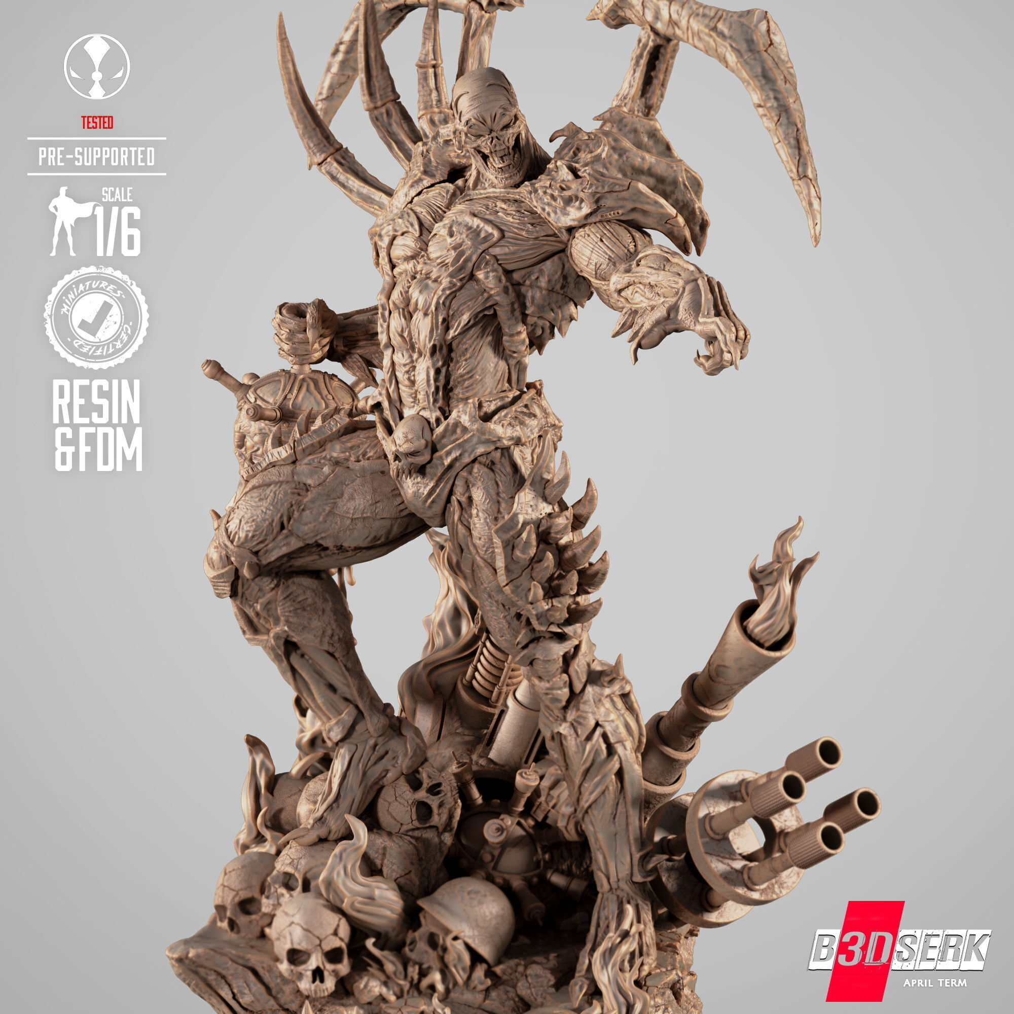 B3DSERK Curse Of Spawn Sculpture 3D print model_13