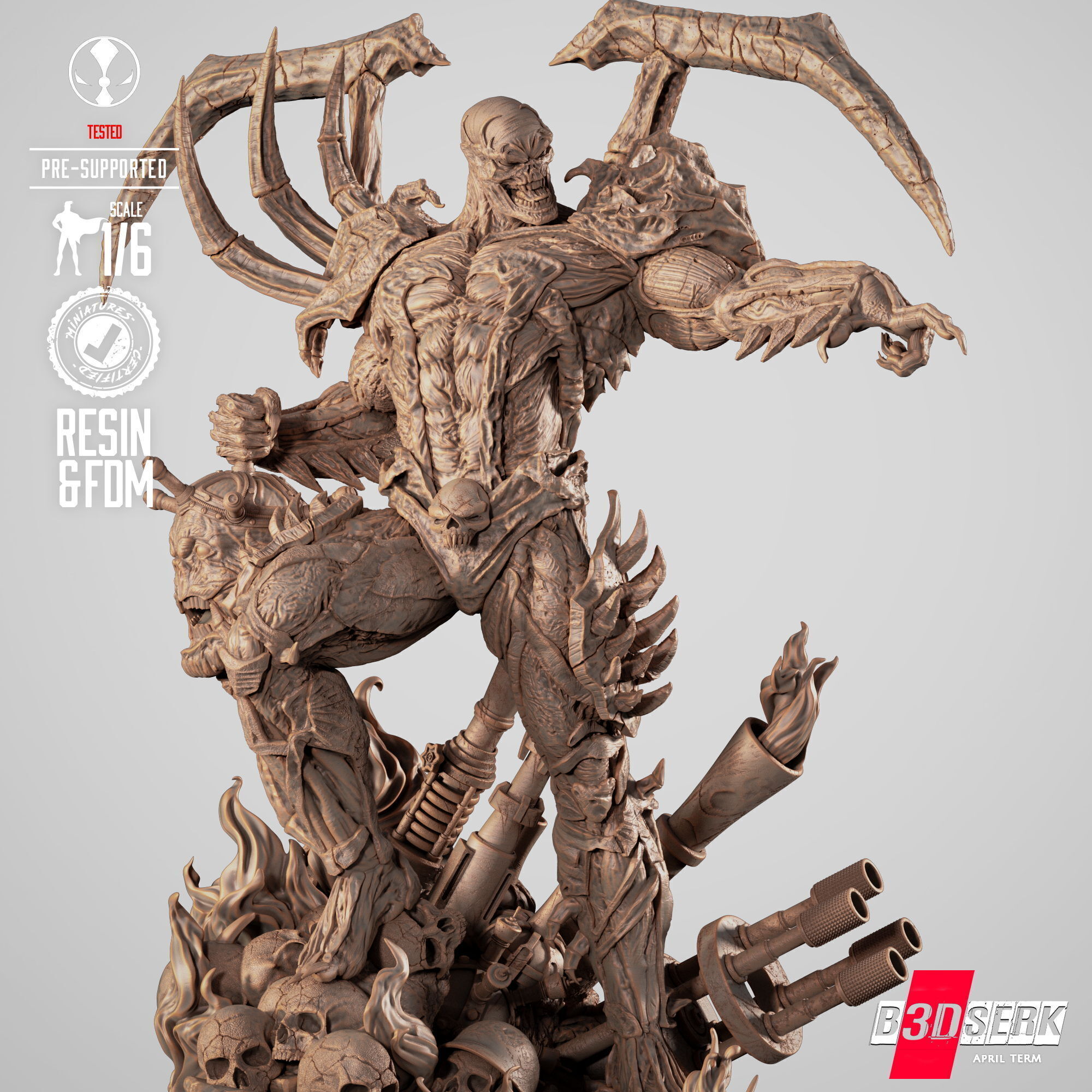 B3DSERK Curse Of Spawn Sculpture 3D print model_10