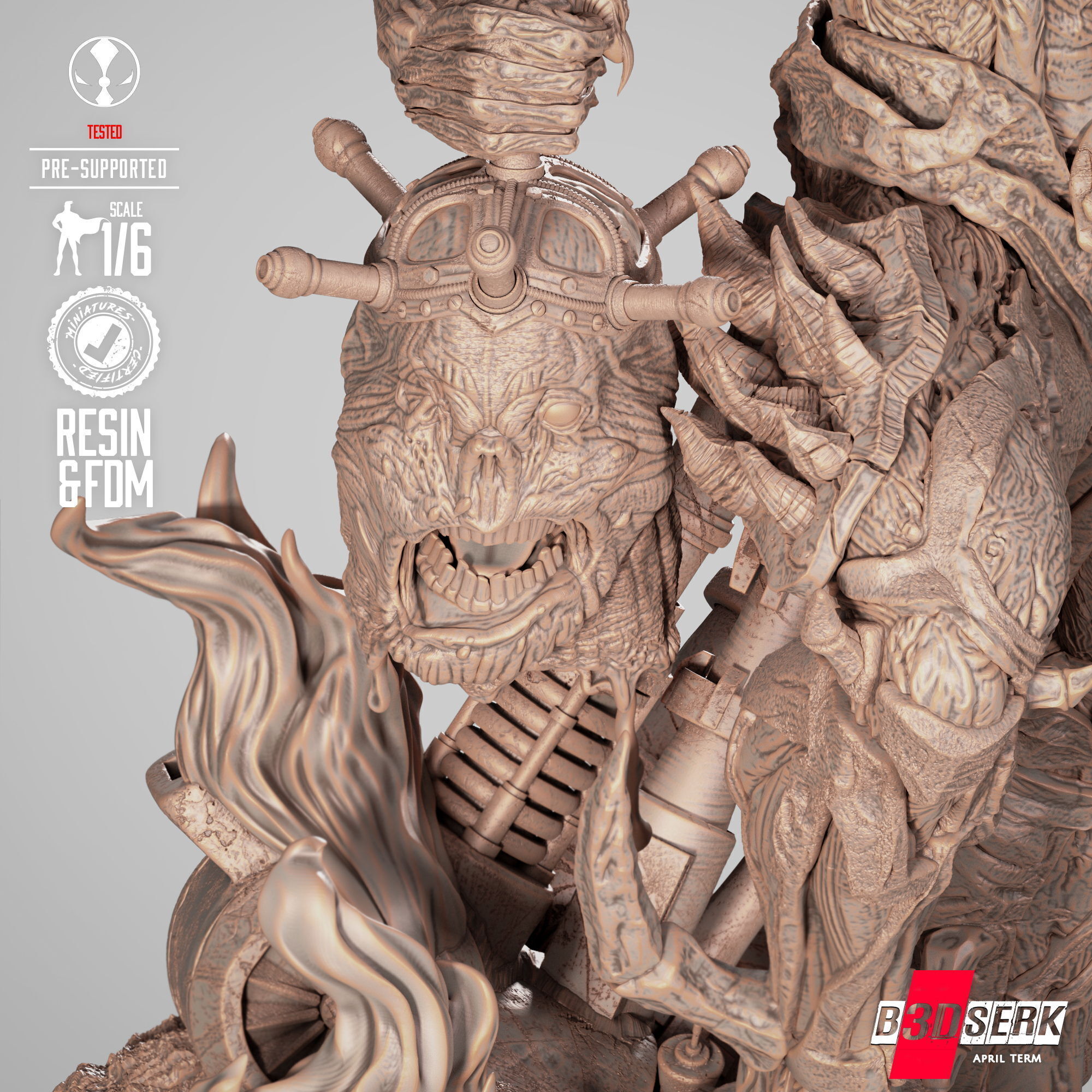 B3DSERK Curse Of Spawn Sculpture 3D print model_28