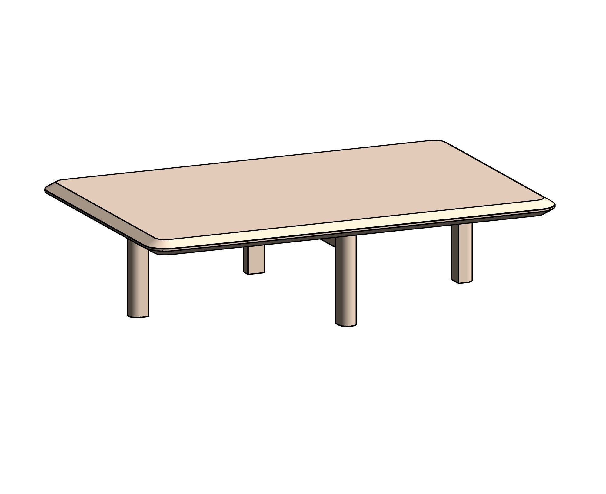 Coffee and Side Table Revit Family Pack 3D model_9