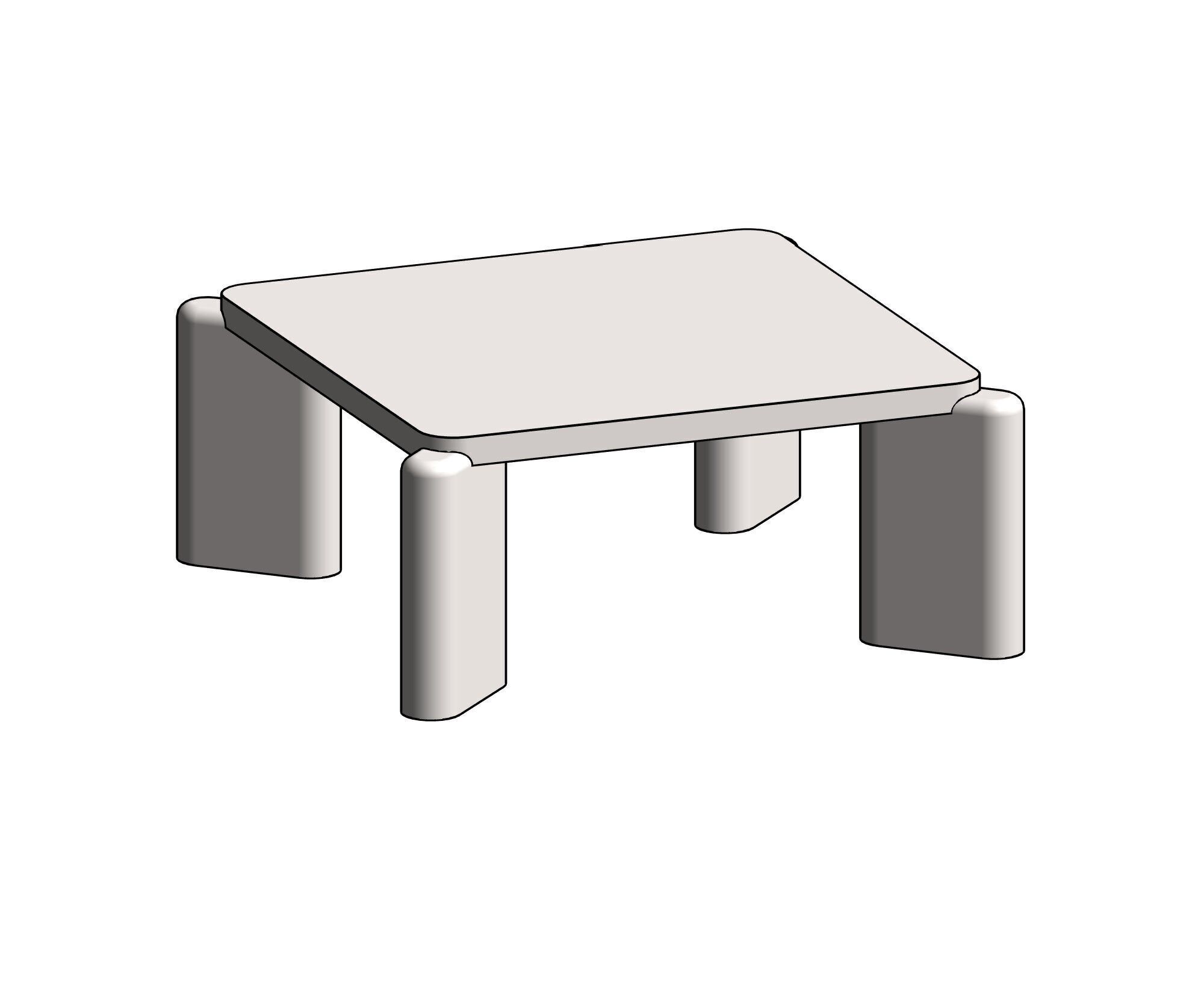 Coffee and Side Table Revit Family Pack 3D model_17
