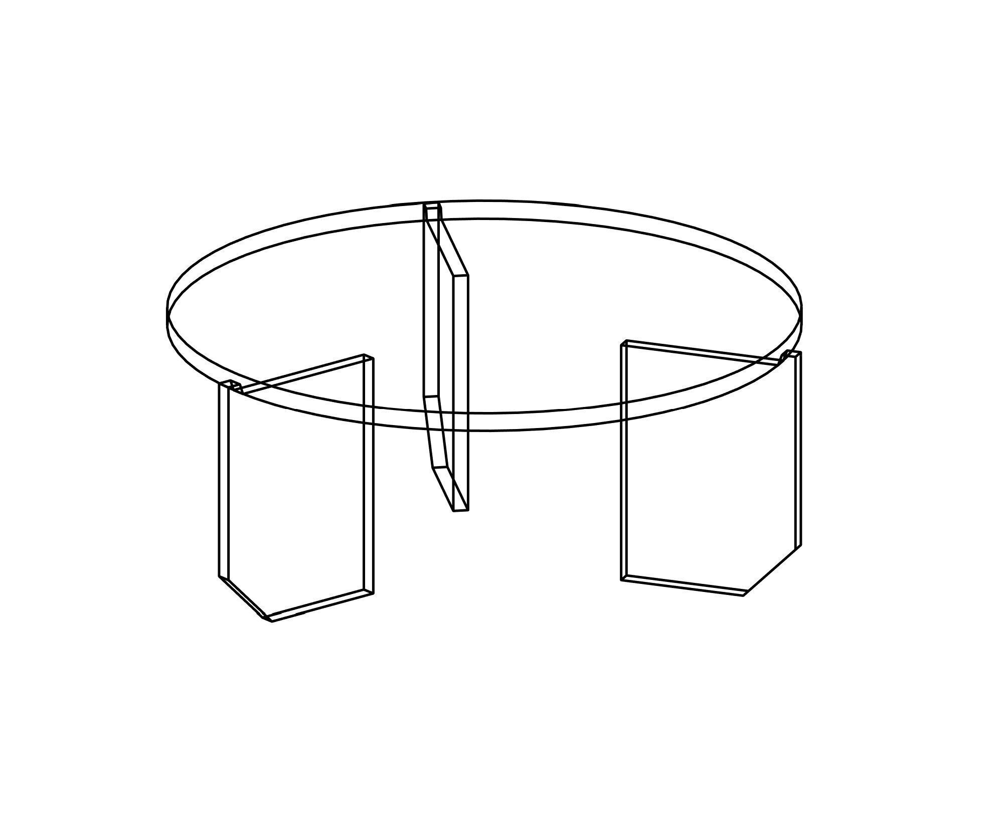 Coffee and Side Table Revit Family Pack 3D model_16