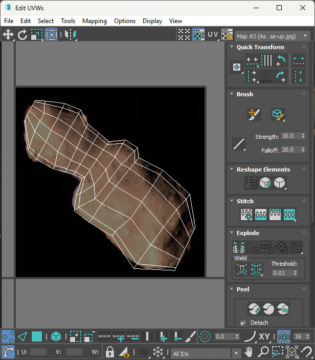 4179 Toutatis Asteroid 3D model_13