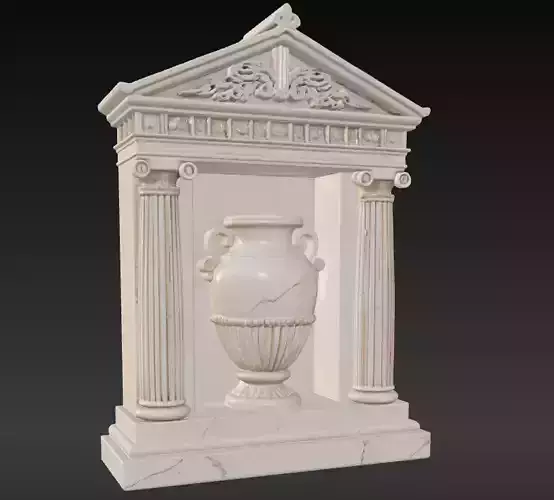 Ancient Greek Wall Relief Decor Series 2 3D print model