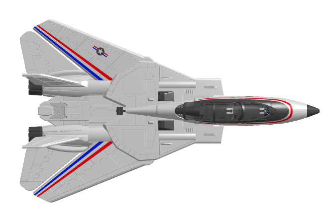 GI JOE SKYSTRIKER F14 ASSEMBLED PARTS 3D print model_15