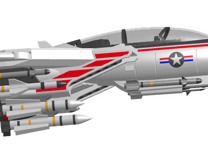 GI JOE SKYSTRIKER F14 ASSEMBLED PARTS 3D print model_6
