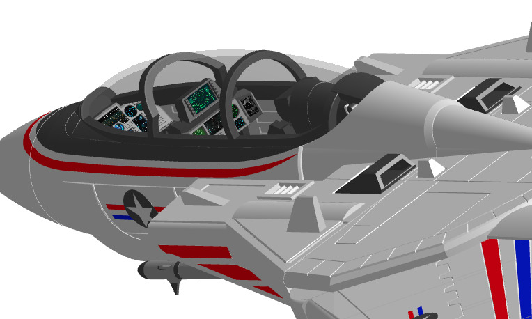 GI JOE SKYSTRIKER F14 ASSEMBLED PARTS 3D print model_8