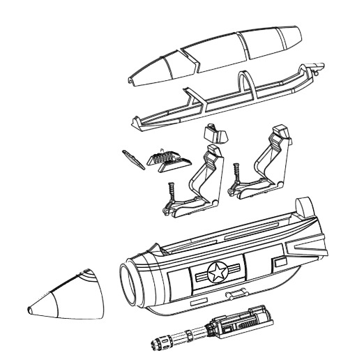 GI JOE SKYSTRIKER F14 ASSEMBLED PARTS 3D print model_23