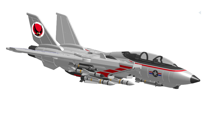 GI JOE SKYSTRIKER F14 ASSEMBLED PARTS 3D print model_4
