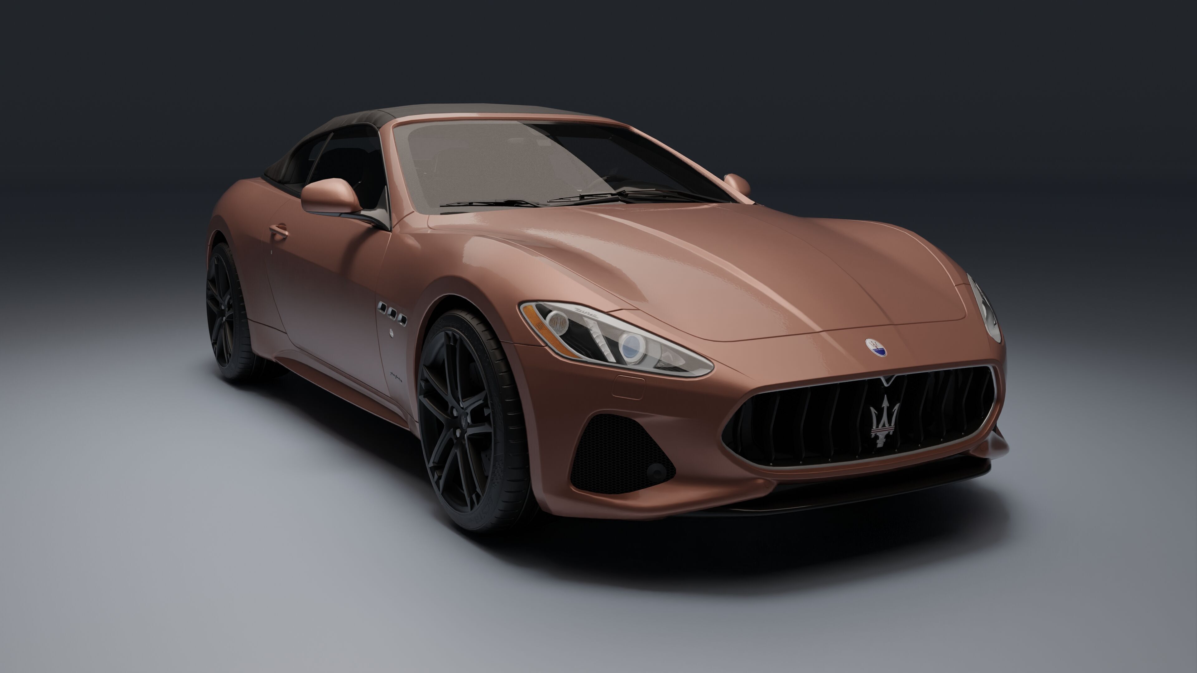 Maserati GranCabrio Low-poly 3D model_1
