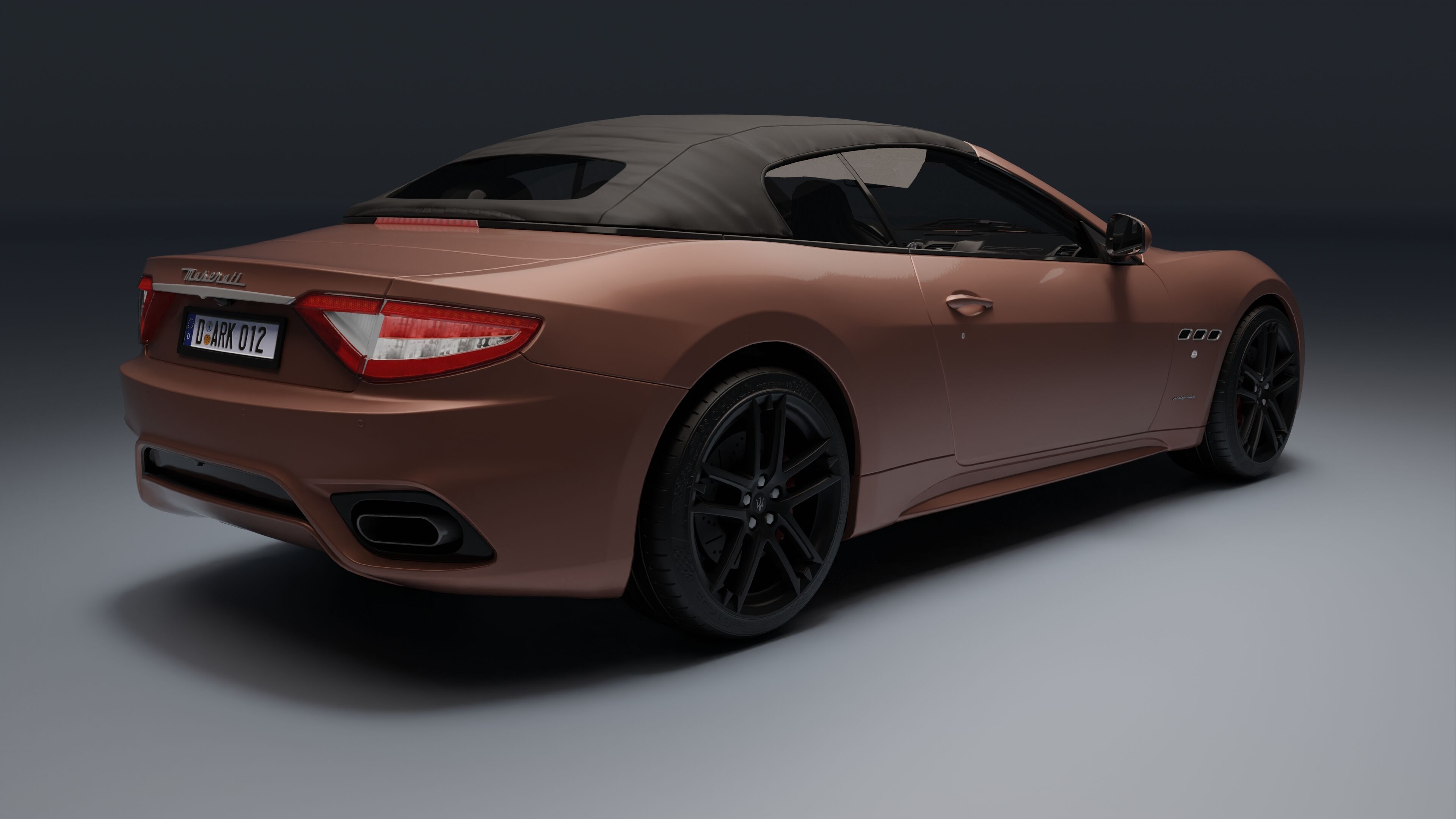 Maserati GranCabrio Low-poly 3D model_4