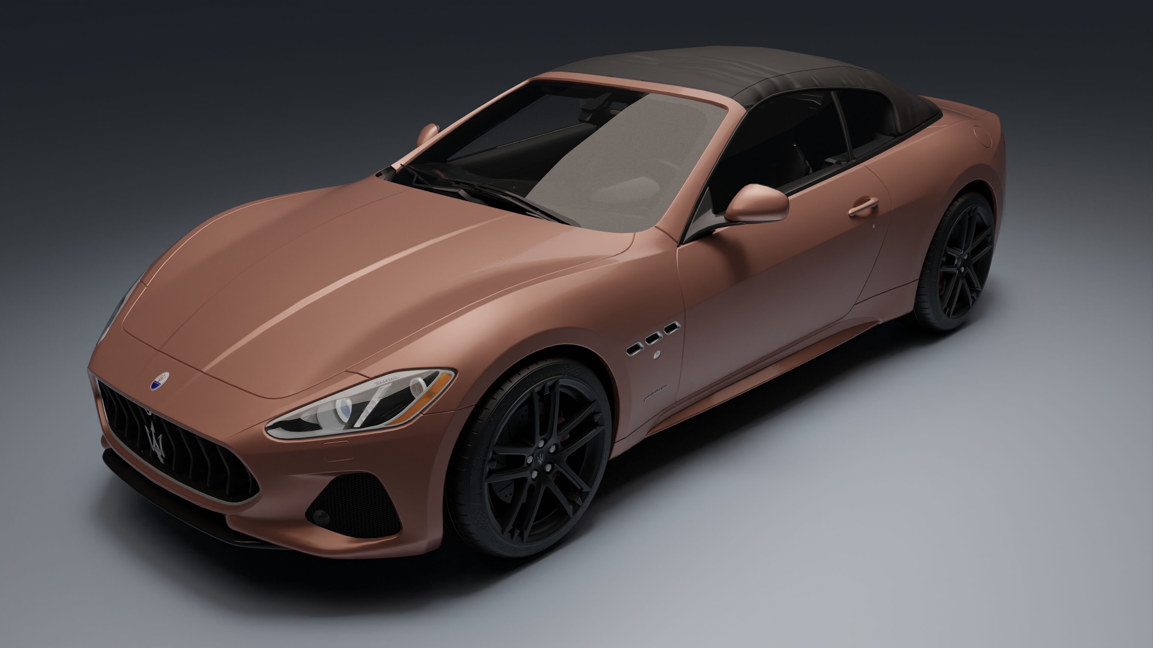 Maserati GranCabrio Low-poly 3D model_10