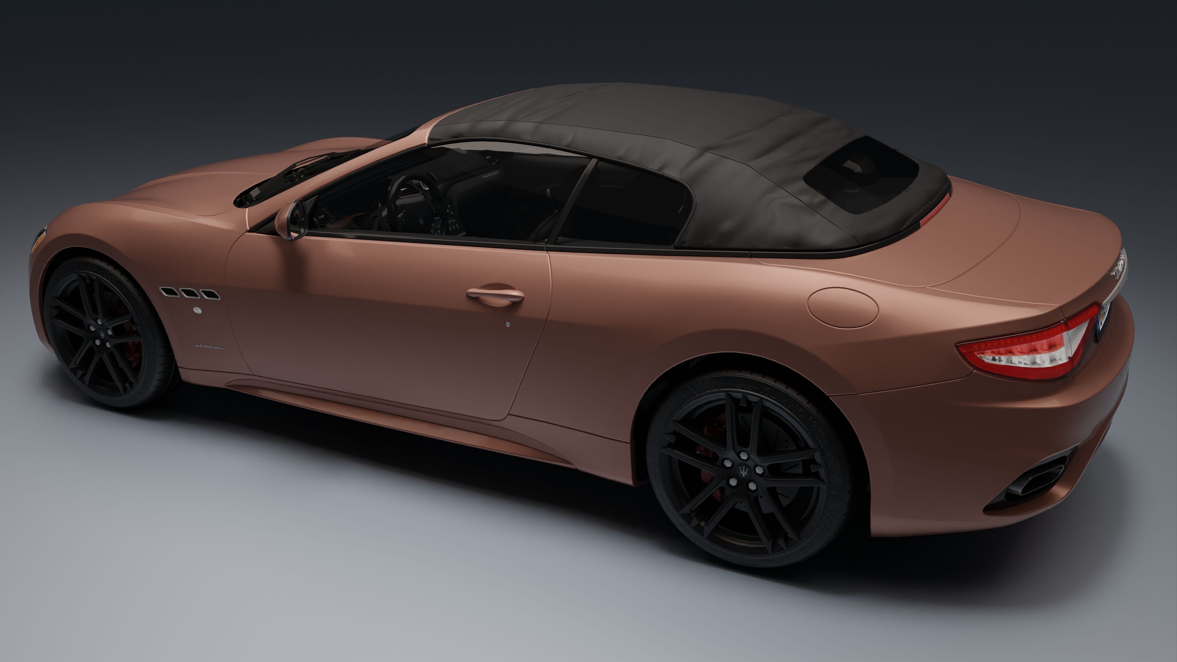 Maserati GranCabrio Low-poly 3D model_12