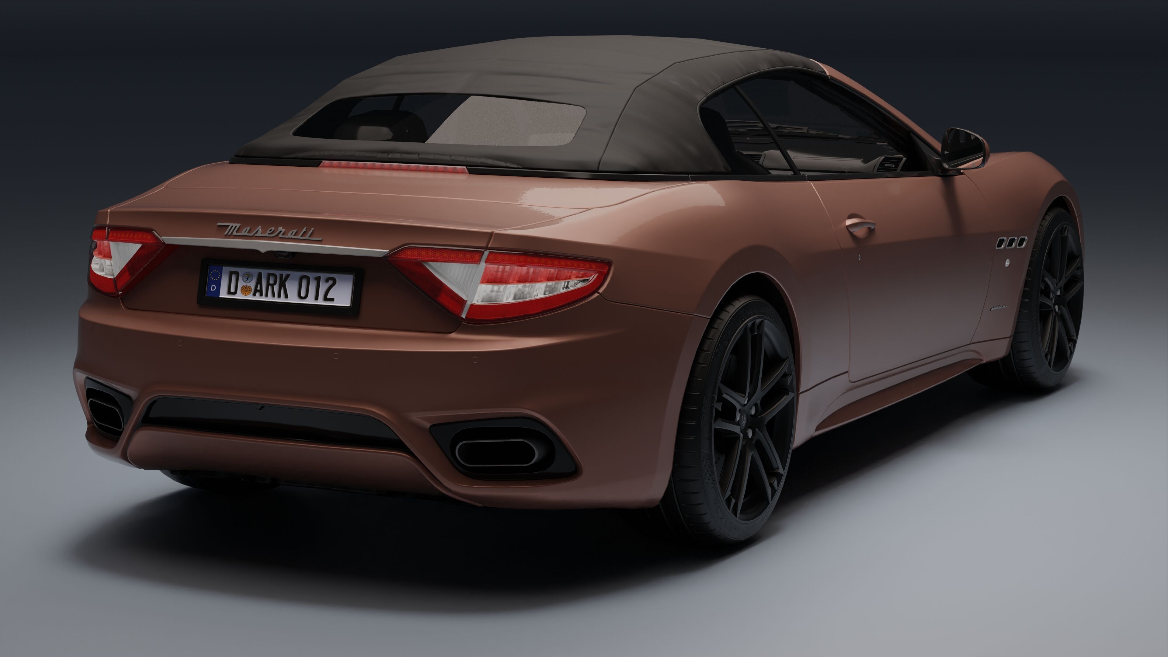Maserati GranCabrio Low-poly 3D model_29