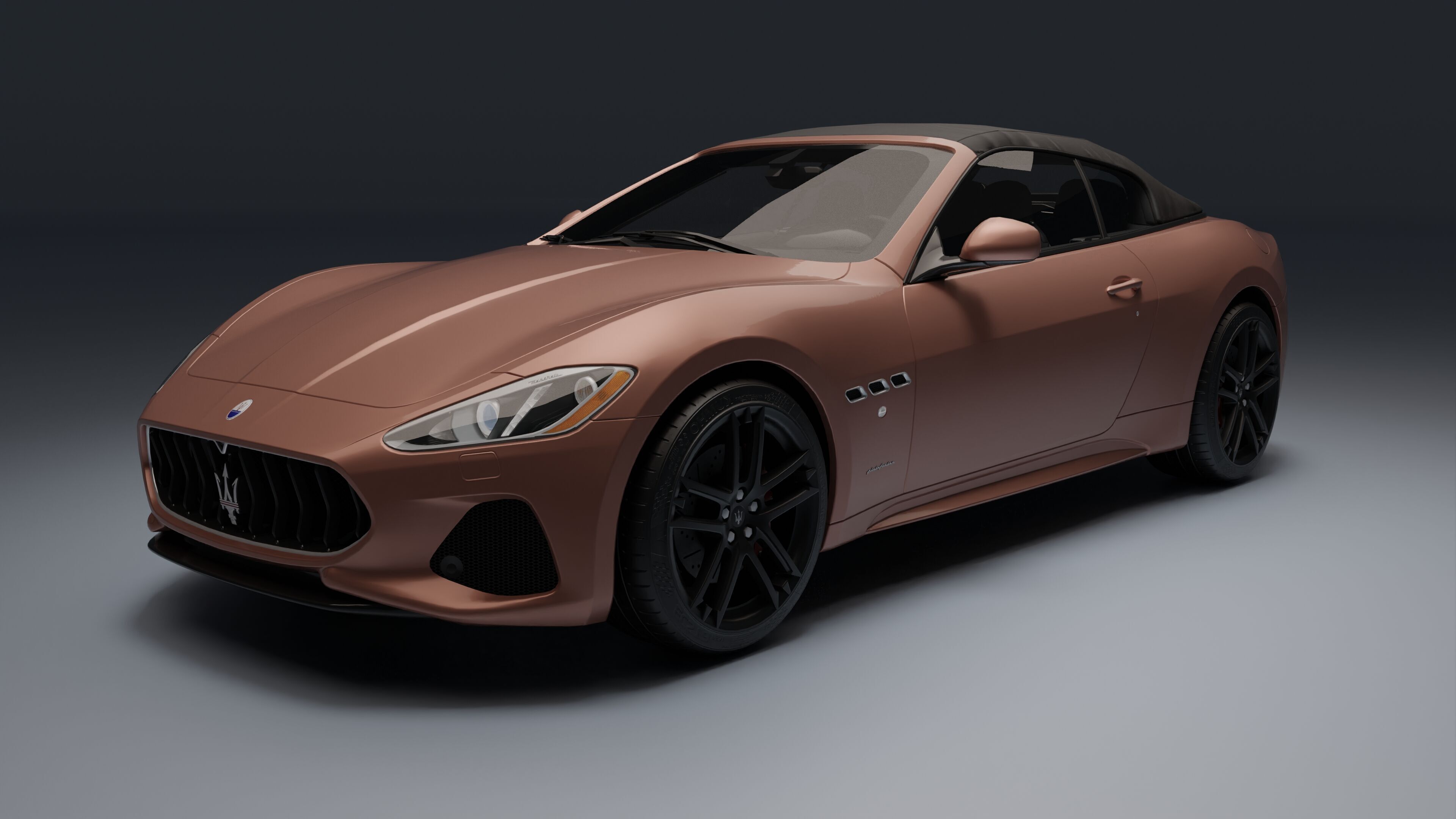 Maserati GranCabrio Low-poly 3D model_7
