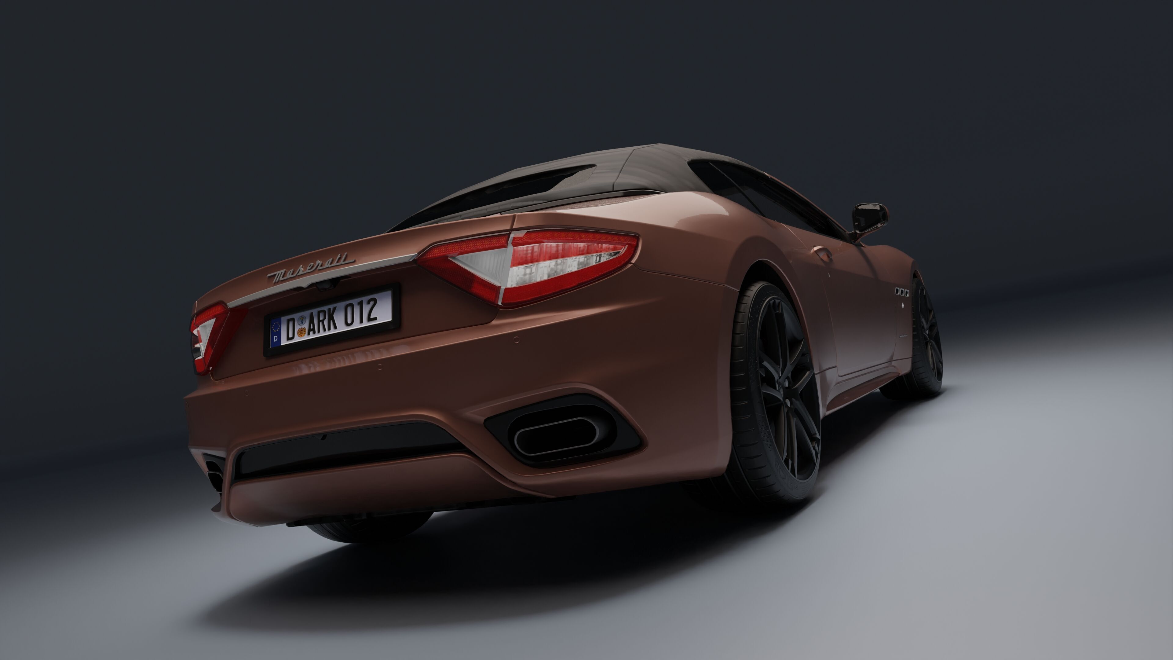 Maserati GranCabrio Low-poly 3D model_35