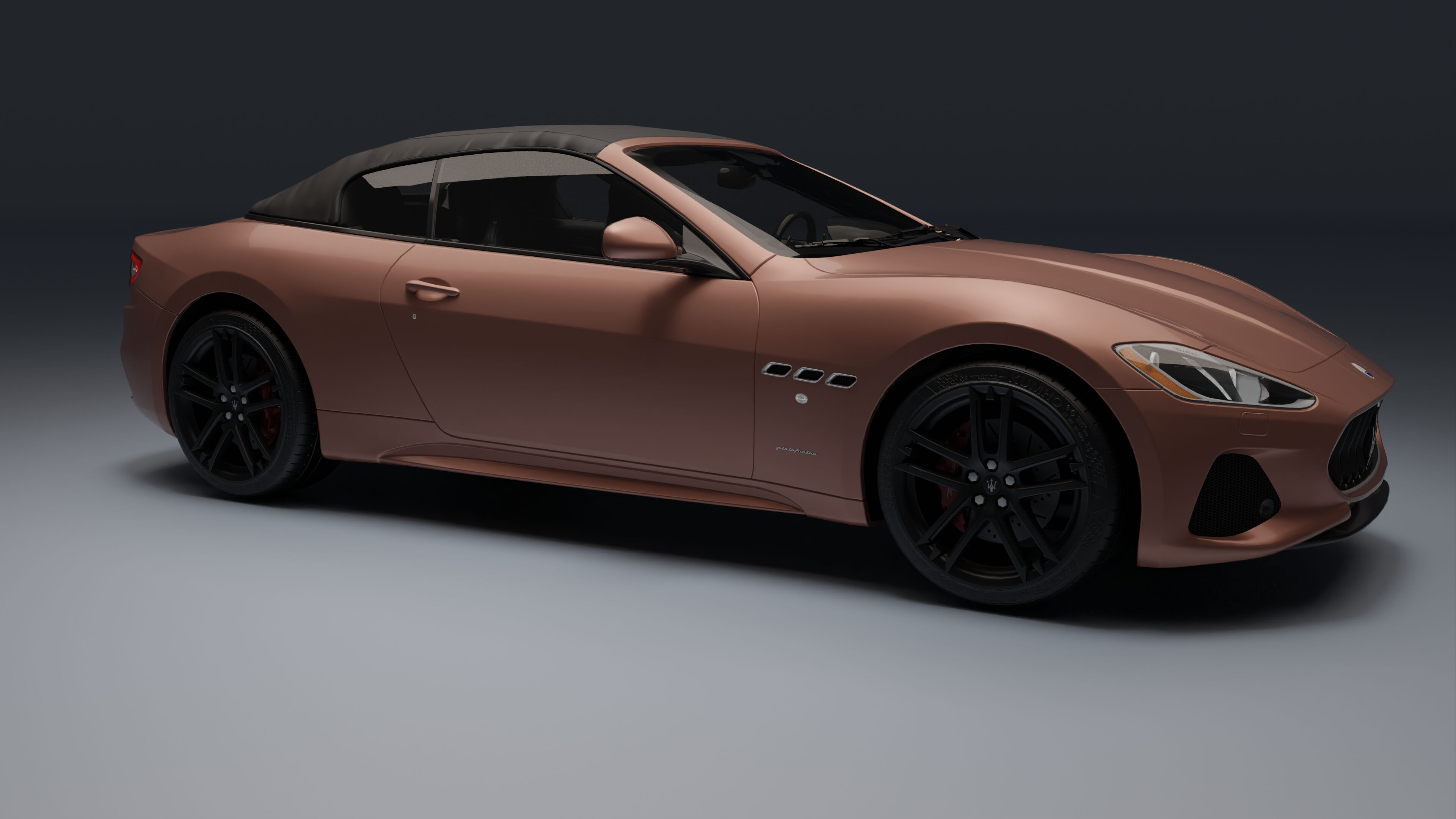 Maserati GranCabrio Low-poly 3D model_2