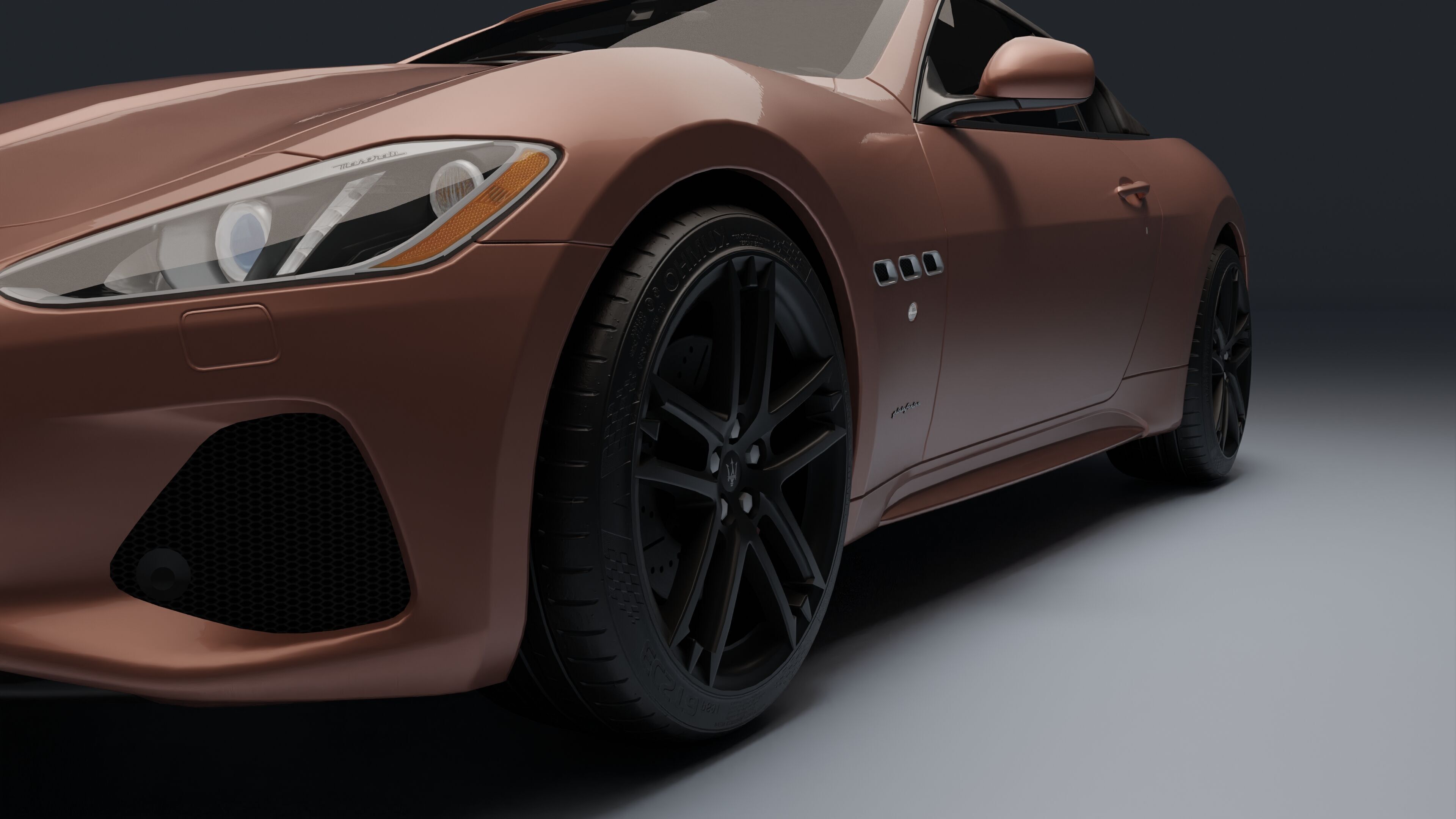 Maserati GranCabrio Low-poly 3D model_3