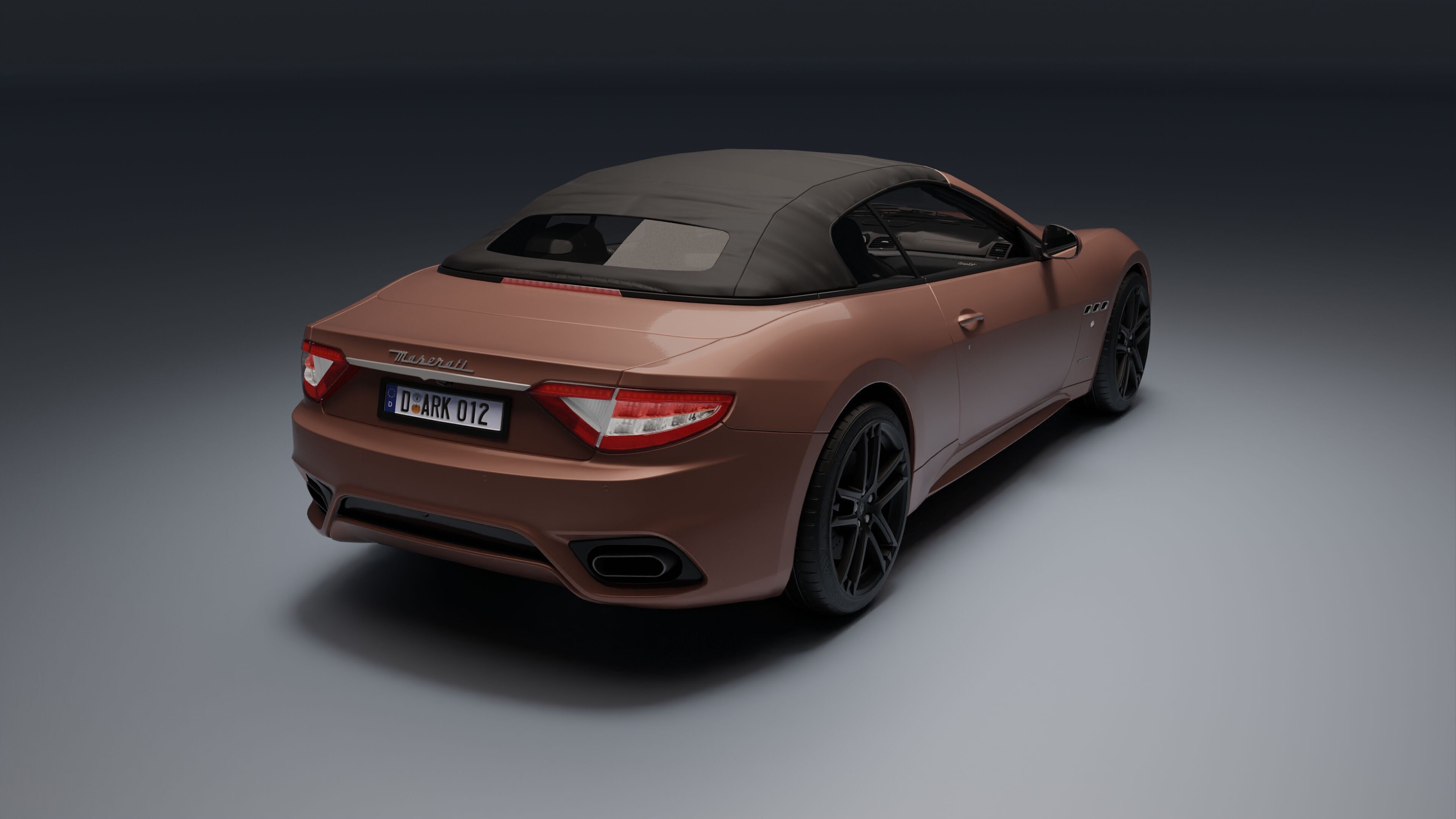 Maserati GranCabrio Low-poly 3D model_19