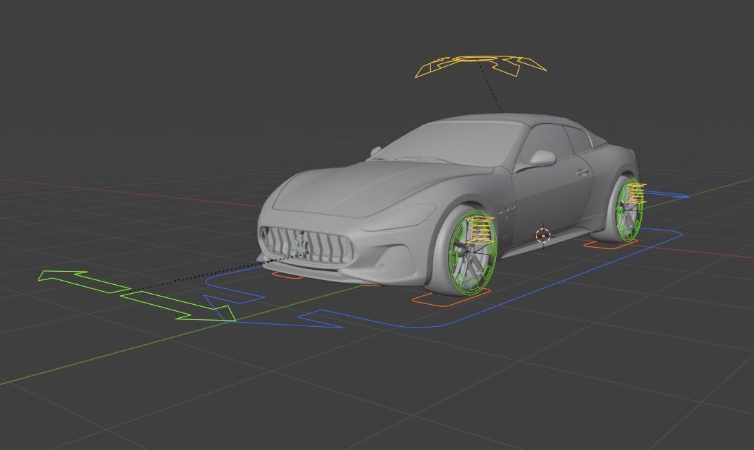 Maserati GranCabrio Low-poly 3D model_17