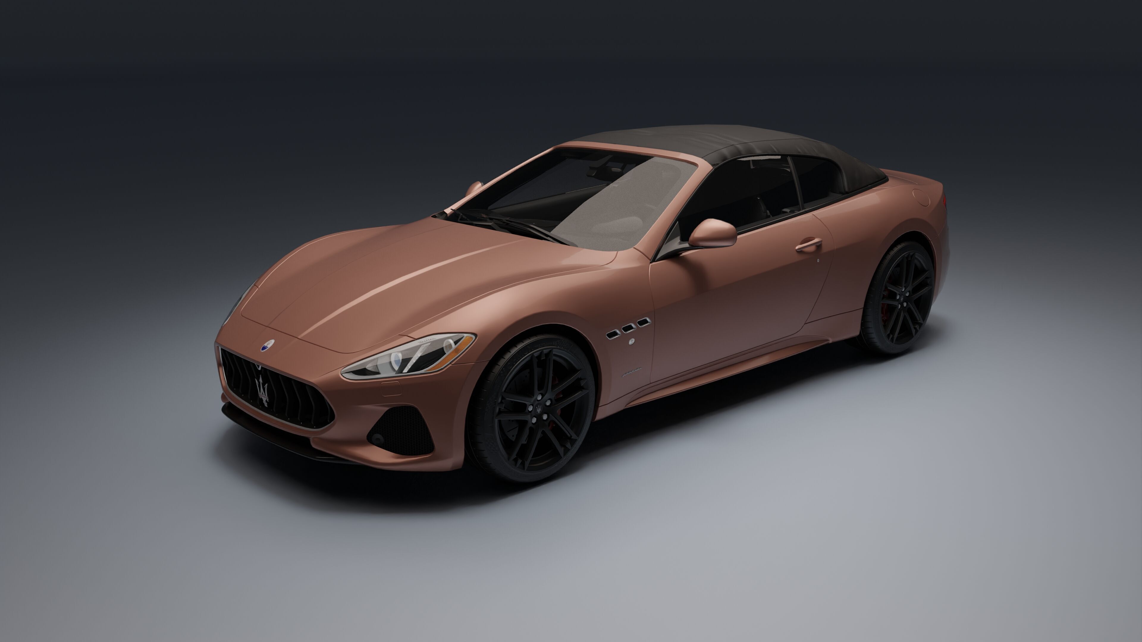 Maserati GranCabrio Low-poly 3D model_13