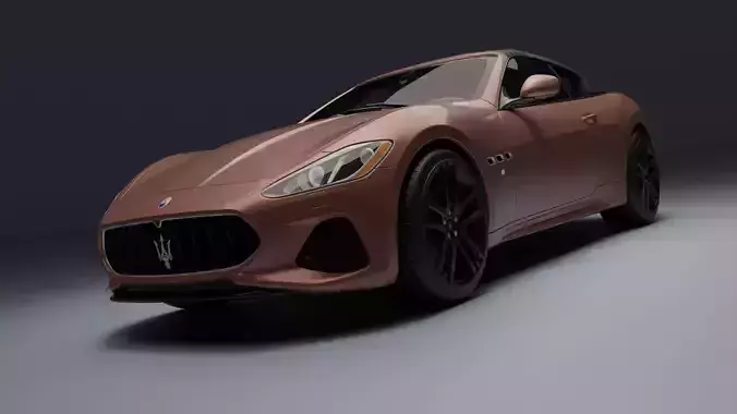 Maserati GranCabrio Low-poly 3D model