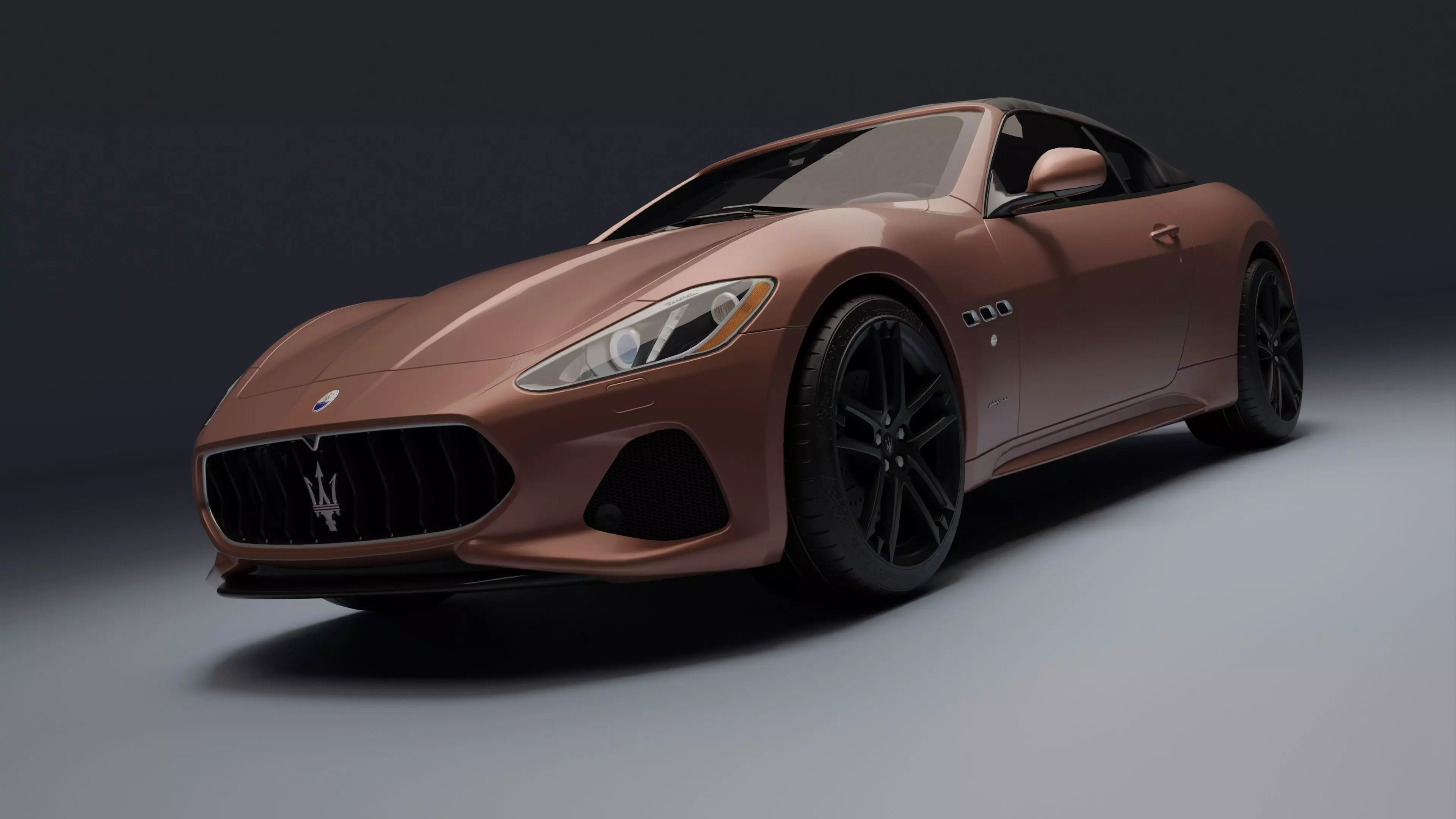 Maserati GranCabrio Low-poly 3D model_0