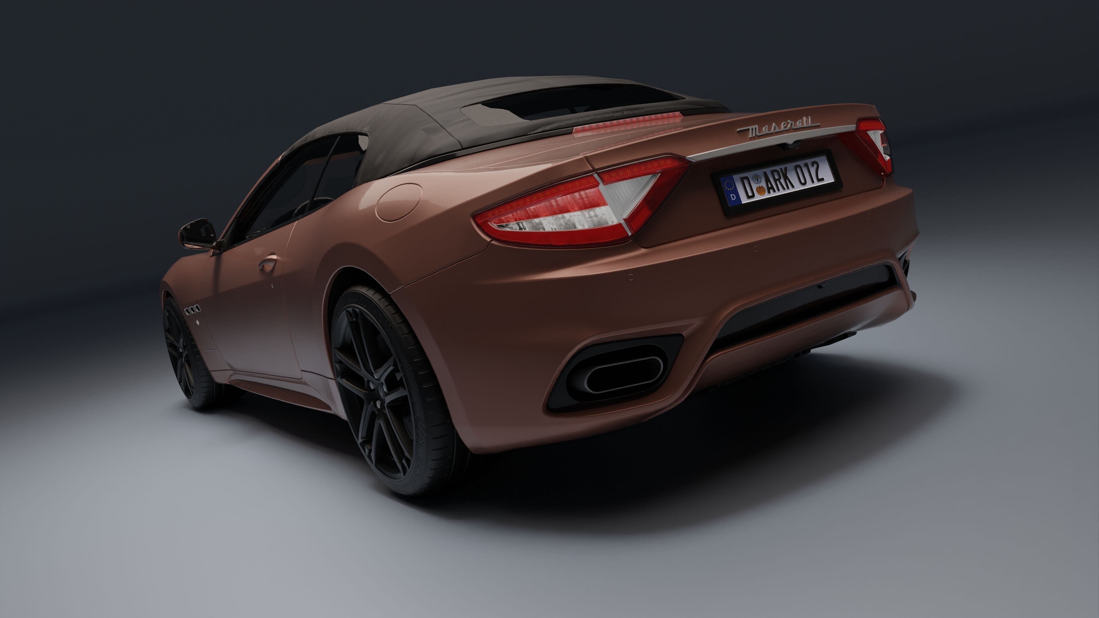 Maserati GranCabrio Low-poly 3D model_36