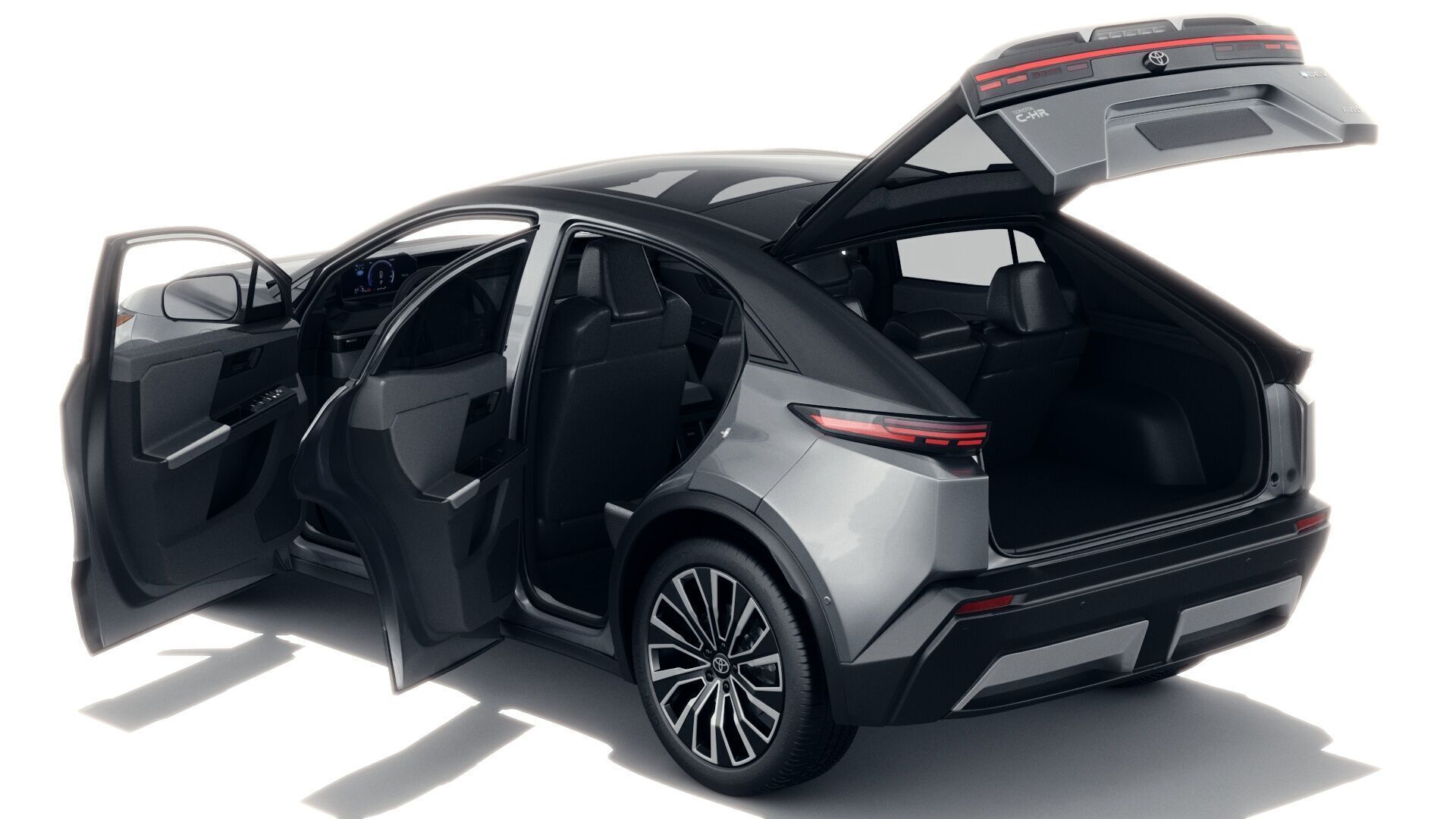 Toyota C-HR plus 2026 with interior 3D model_12