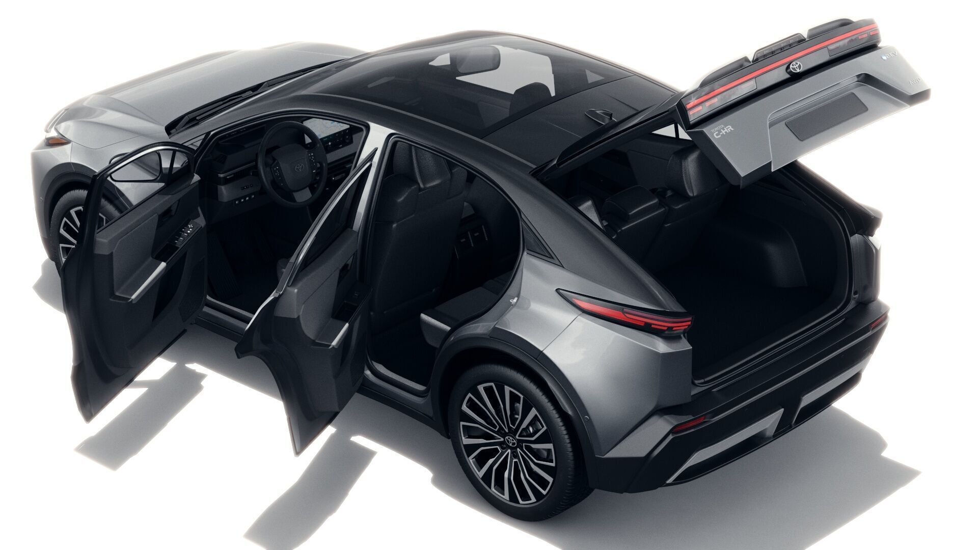Toyota C-HR plus 2026 with interior 3D model_2