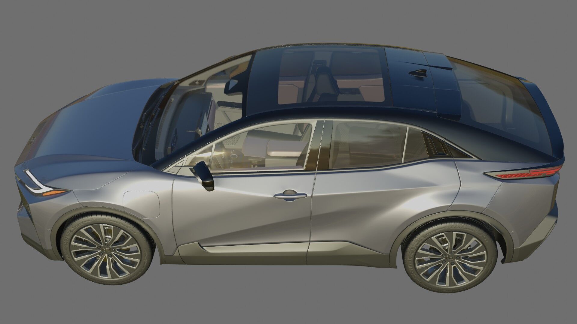 Toyota C-HR plus 2026 with interior 3D model_22