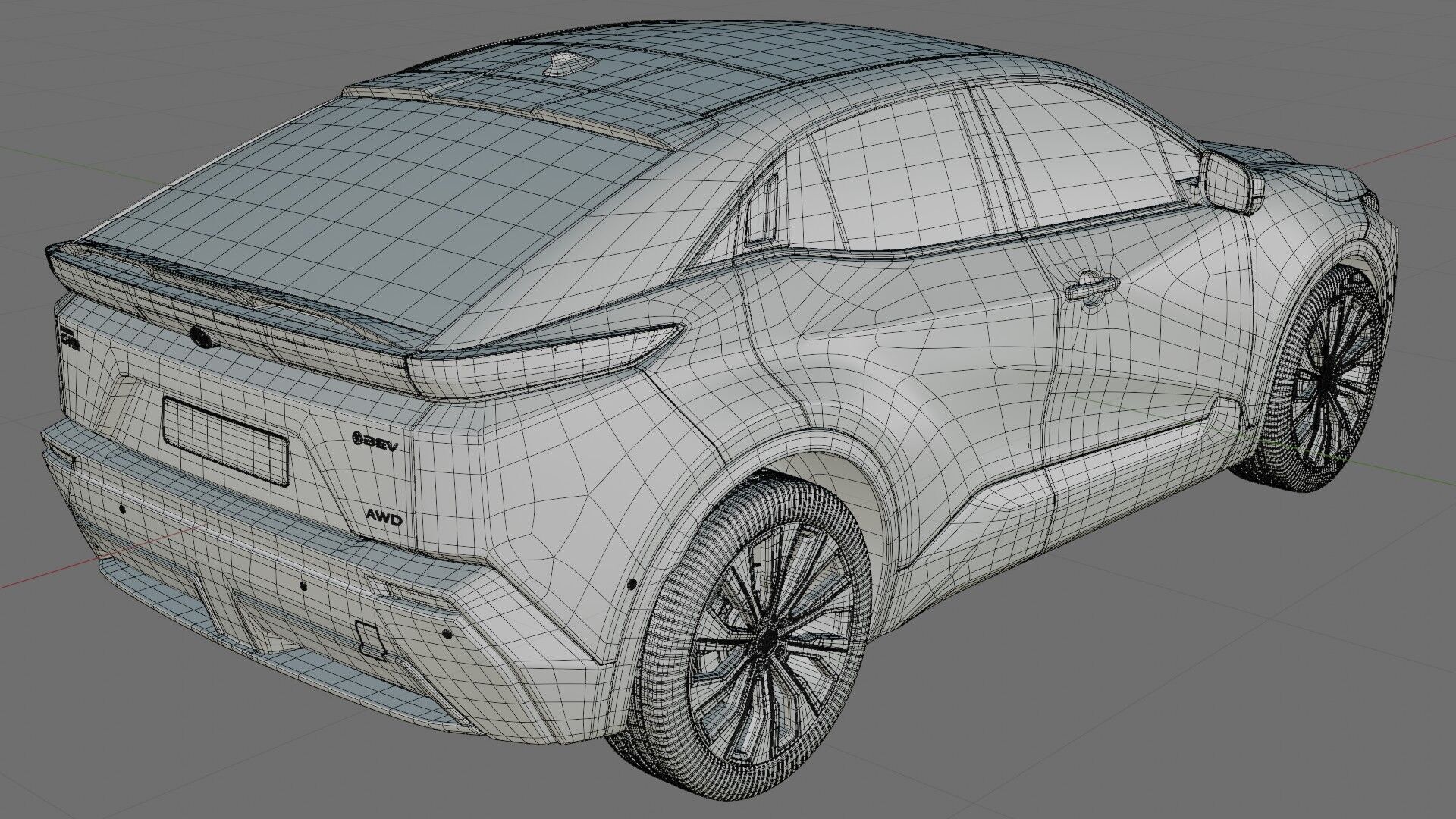 Toyota C-HR plus 2026 with interior 3D model_34