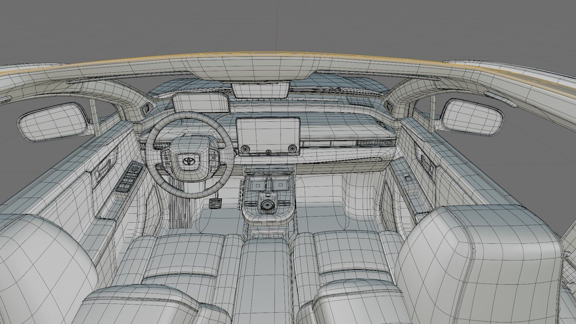 Toyota C-HR plus 2026 with interior 3D model_37