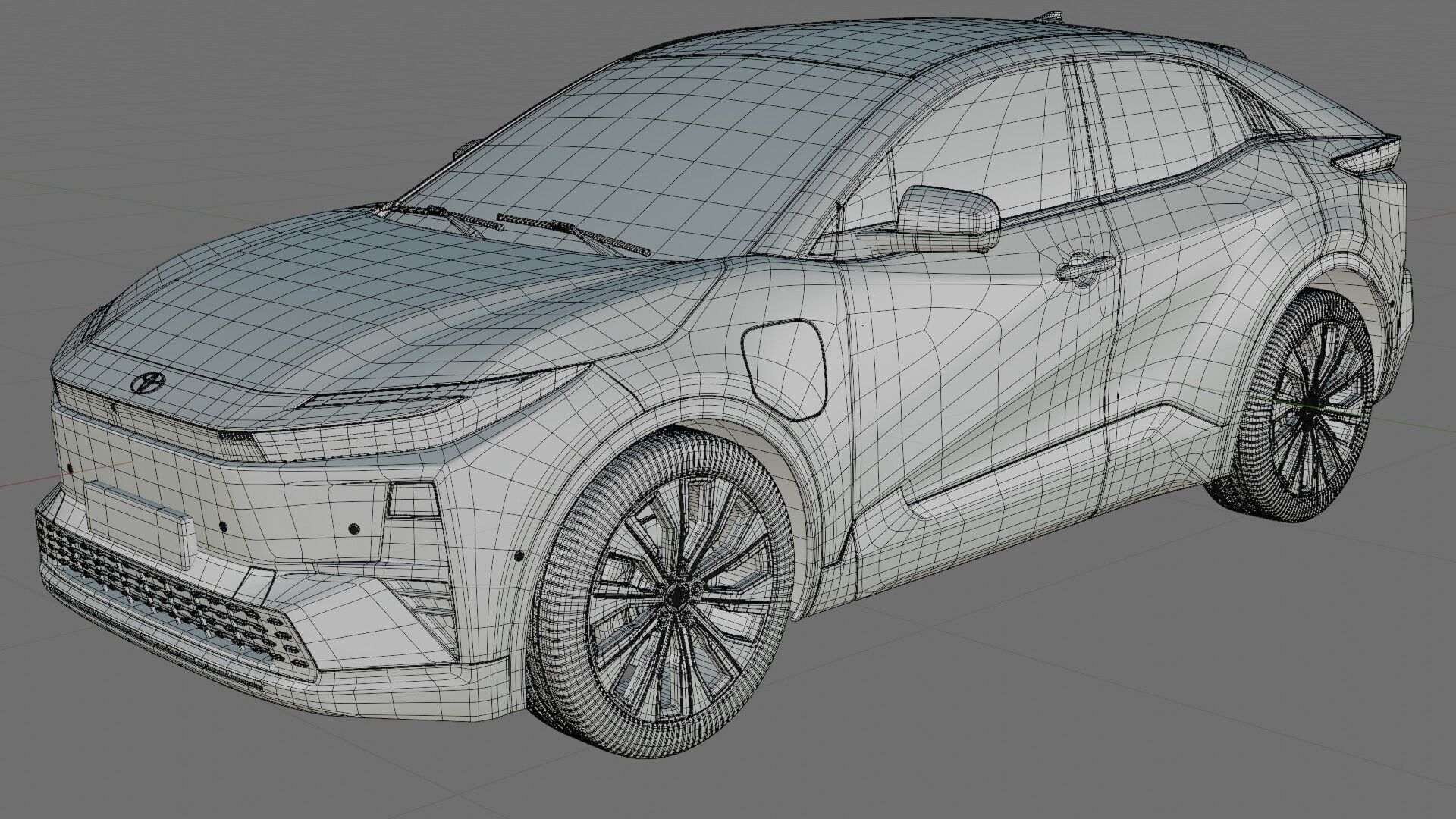 Toyota C-HR plus 2026 with interior 3D model_33
