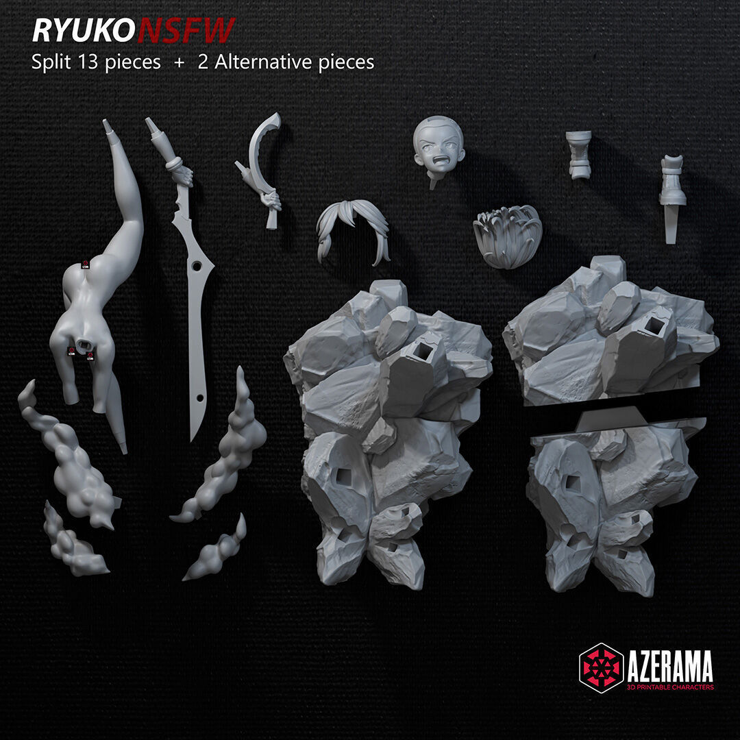 Ryuko Matoi NSFW STL Ready for 3D Printing 3D print model_3