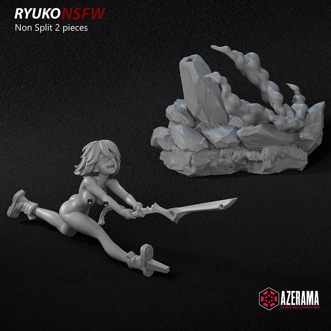 Ryuko Matoi NSFW STL Ready for 3D Printing 3D print model_5