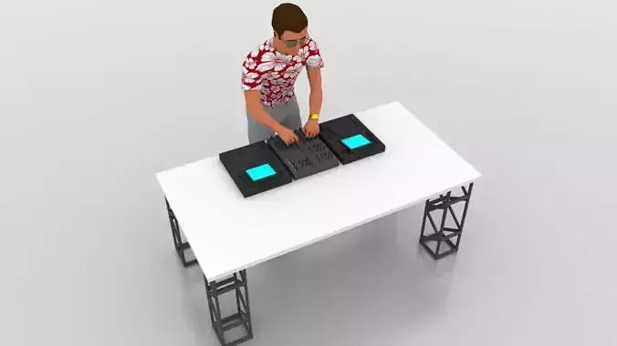 Deejay DJ beach style