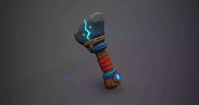 Arcstone Energy Hammer Low-poly 3D model