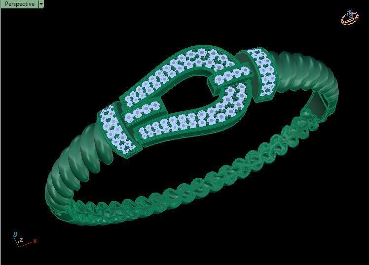 Bracelet 0018 3D print model_8