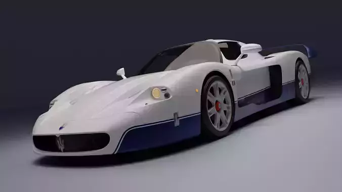 Maserati MC12 Low-poly 3D model