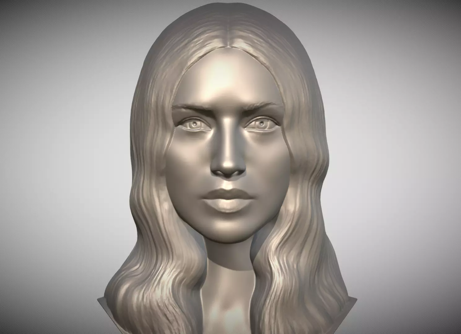 Monica Bellucci bust 3D print model_0